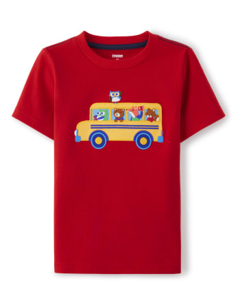 Camiseta de autobús escolar bordada para niños - Future Artist