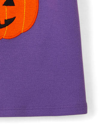 Top de gato bordado para niñas - Trick or Treat