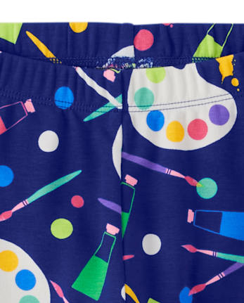 Girls Paint Supplies Leggings - Future Artist