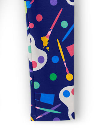 Girls Paint Supplies Leggings - Future Artist