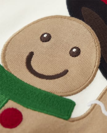 Haut raglan en pain d'épices pour garçons - Holiday Express