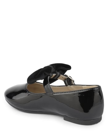 Girls Velvet Bow Mary Janes - Perfect Present