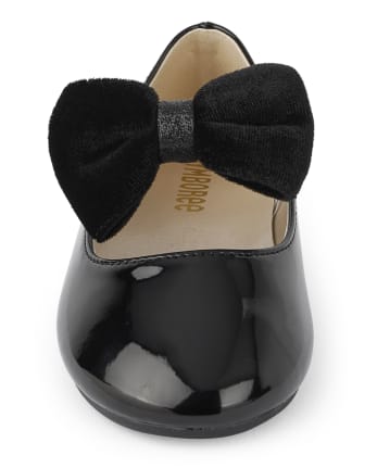 Girls Velvet Bow Mary Janes - Perfect Present