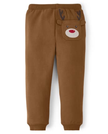 Pantalon à enfiler avec renne brodé pour garçon