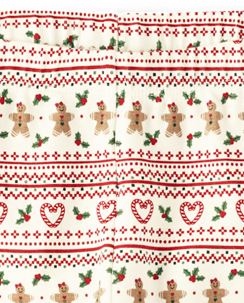 Leggings en jacquard Gingerbread pour fille - Gingerbread House