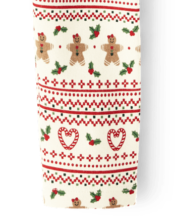 Leggings en jacquard Gingerbread pour fille - Gingerbread House