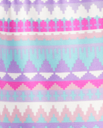 Girls Geometric Leggings - Unicorn Princess