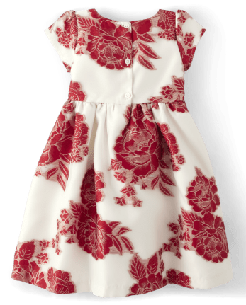 Girls Poinsettia Dress - Special Occasion