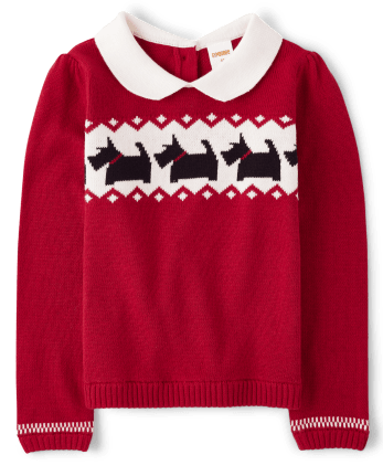 Pull Fairisle pour chien pour filles - London Calling
