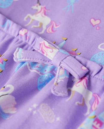 Girls Castle Babydoll Top - Unicorn Princess