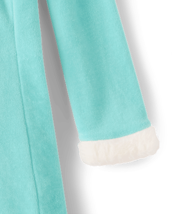 Girls Embroidered Crown Velour Dress - Unicorn Princess