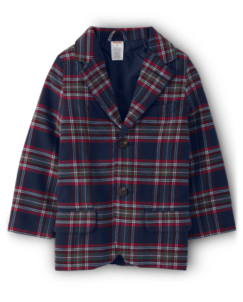 Boys Plaid Blazer - Family Celebrations