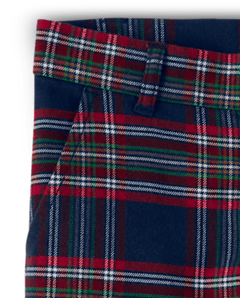 Boys Plaid Dress Pants - Family Celebrations