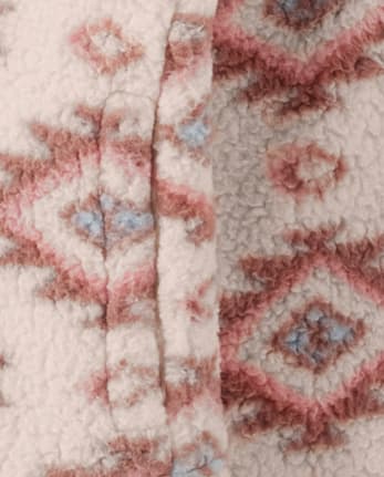 Fille Western molleton demi-fermeture à glissière - Little Rocky Mountain