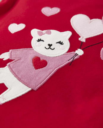 Girls Cat Cotton 2-Piece Pajamas - Gymmies