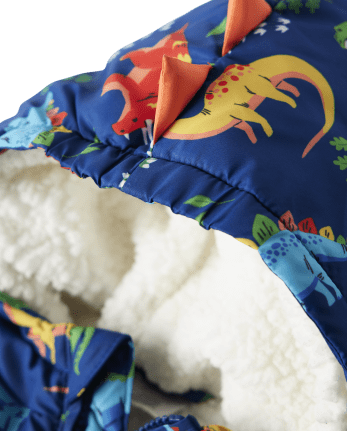 Boys Dino Puffer Jacket - Dino-Mite
