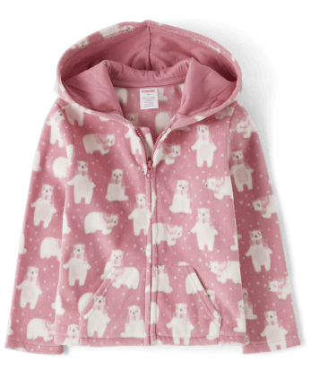 Polaire polaire zippée pour filles - Bear Hugs