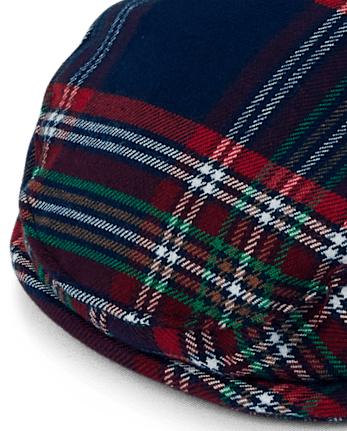 Baby Boys Plaid Newsboy Hat - Family Celebrations