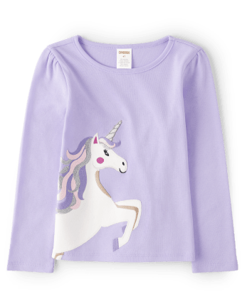 Unicorn tops for kids outlet