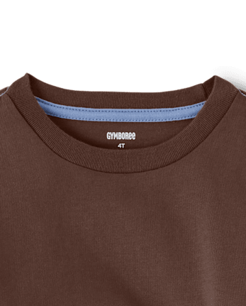 Boys Embroidered Polar Bear Layered Top - Bear Hugs