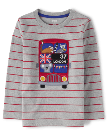 Boys Striped Trolley Top - London Calling