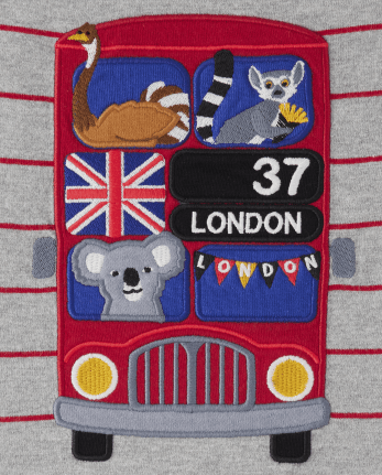 Boys Striped Trolley Top - London Calling