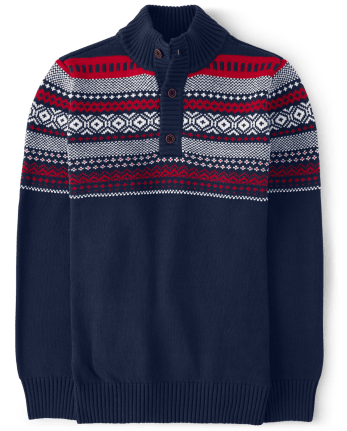 Mens Matching Family Fairisle Sweater - Family Celebrations