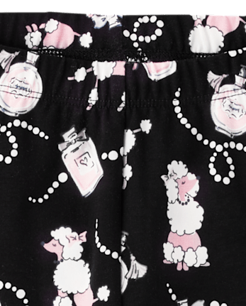 Girls Perfume Leggings - Tres Chic