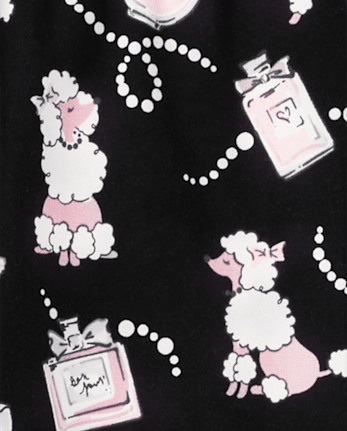 Girls Perfume Leggings - Tres Chic