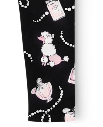 Girls Perfume Leggings - Tres Chic