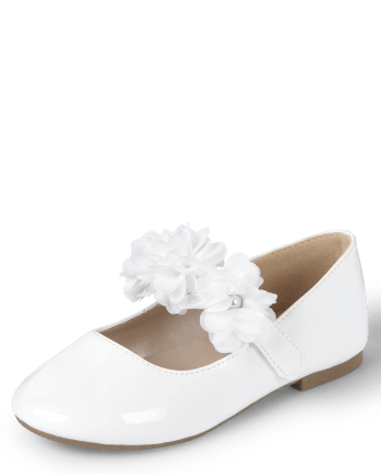 Girls Floral Ballet Flats - Special Occasion