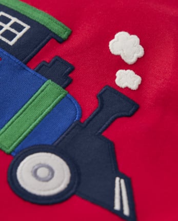 Pijama de 2 piezas de algodón Train para niños - Gymmies