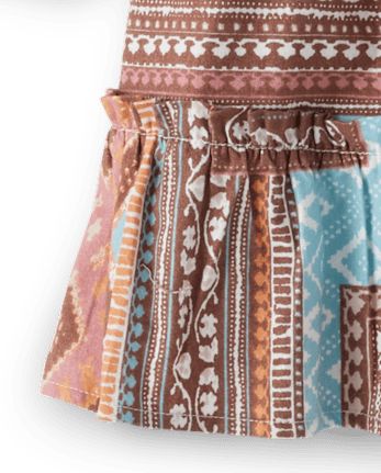 Robe à volants en patchwork pour fille - Little Rocky Mountain