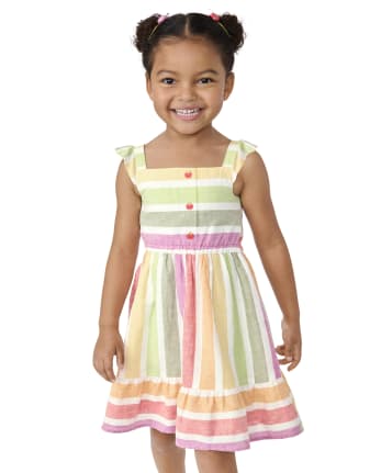 Girls Matching Family Striped Dress - Little Sprout