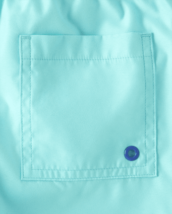 Boys Embroidered Octopus Swim Trunks - Splish-Splash