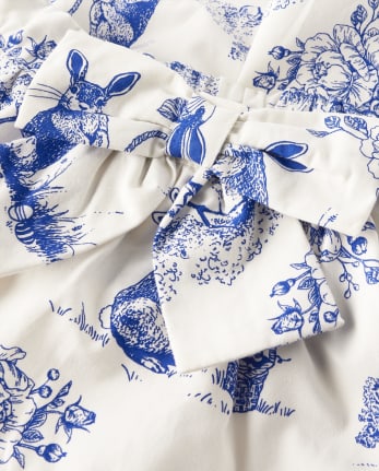 Falda pantalón con capas de conejo para niñas - Blue Belle