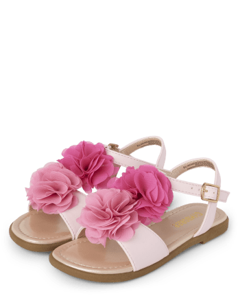 Girls Flower Sandals - Time for Tea