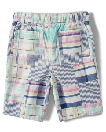Shorts sin cordones con patchwork para niños - Celebraciones de primavera