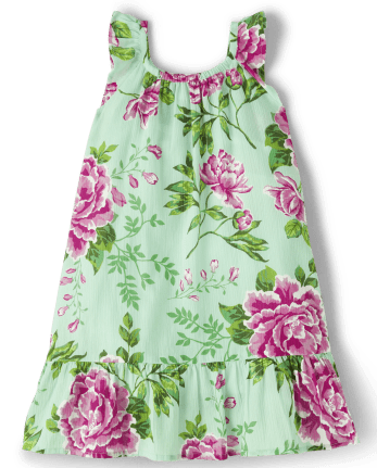Cache-maillot à volants fleuri Fille - Splish-Splash