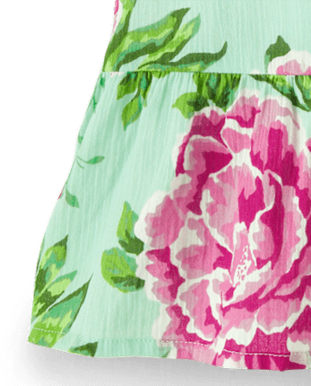 Girls Floral Ruffle Cover-Up - Splish-Splash