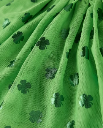 Girls Shamrock Tutu Skirt - Little Leprechaun