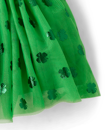 Girls Shamrock Tutu Skirt - Little Leprechaun