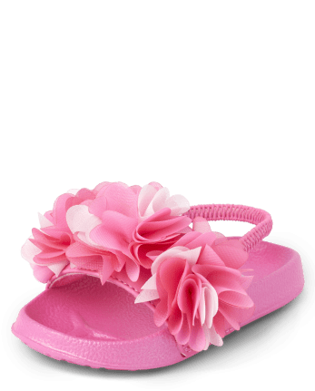 Girls Floral Slides - Splish-Splash
