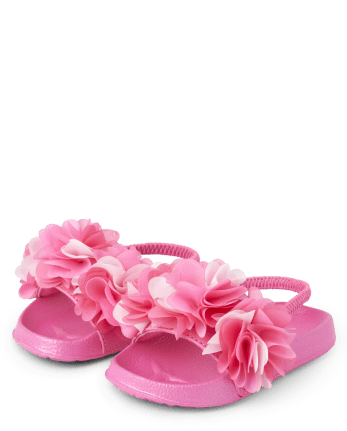 Girls Floral Slides - Splish-Splash