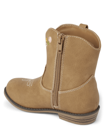 Girls Embroidered Floral Cowgirl Boots - Country Trail
