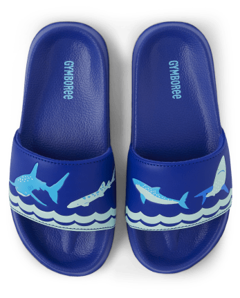 Boys Shark Slides - Splish-Splash
