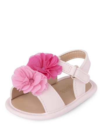 Baby Girls Flower Sandals - Time for Tea