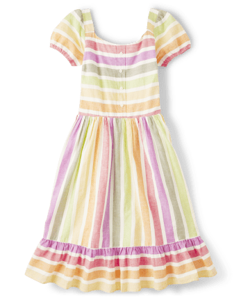 Womens Matching Family Striped Tiered Dress - Little Sprout