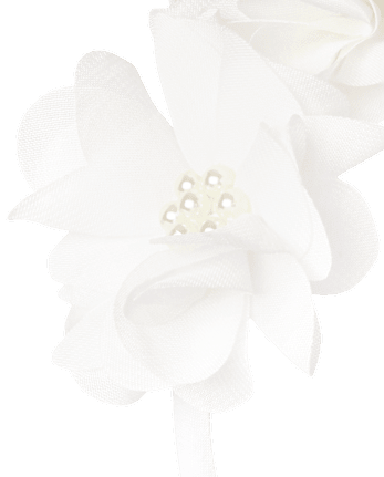 Diadema floral con perlas para niñas - Ocasión especial