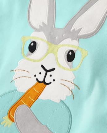 Boys Bunny Snug Fit Cotton Pajamas - Gymmies